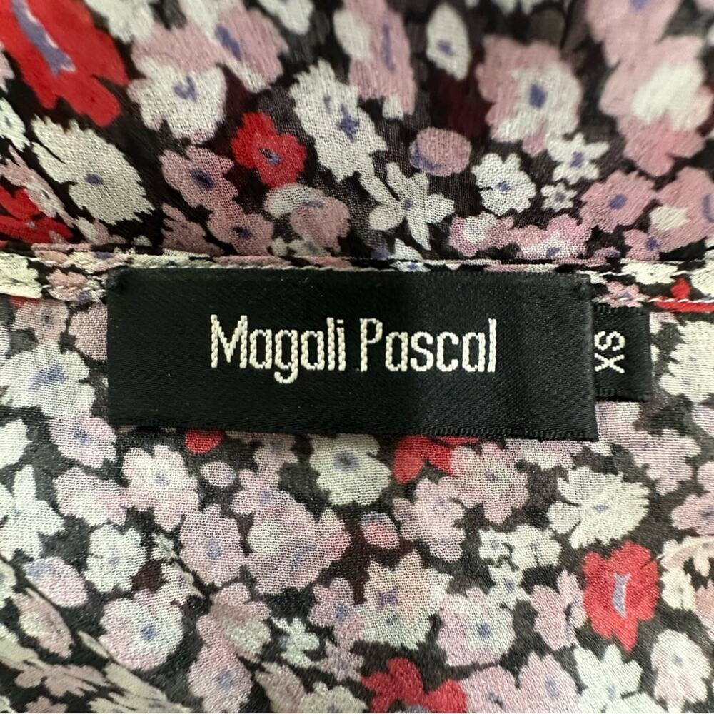 Anthropologie Magali Pascal Kazane Midi Dress Women’s Size XS Black Red Floral - Picture 12 of 15